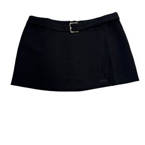Amanda Uprichard Black Buckle Mini Skort Size Small – NWT